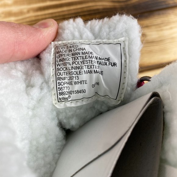 NEW totes Toddler Girls Sophie Winter Duck Boots White Black - Picture 9 of 10